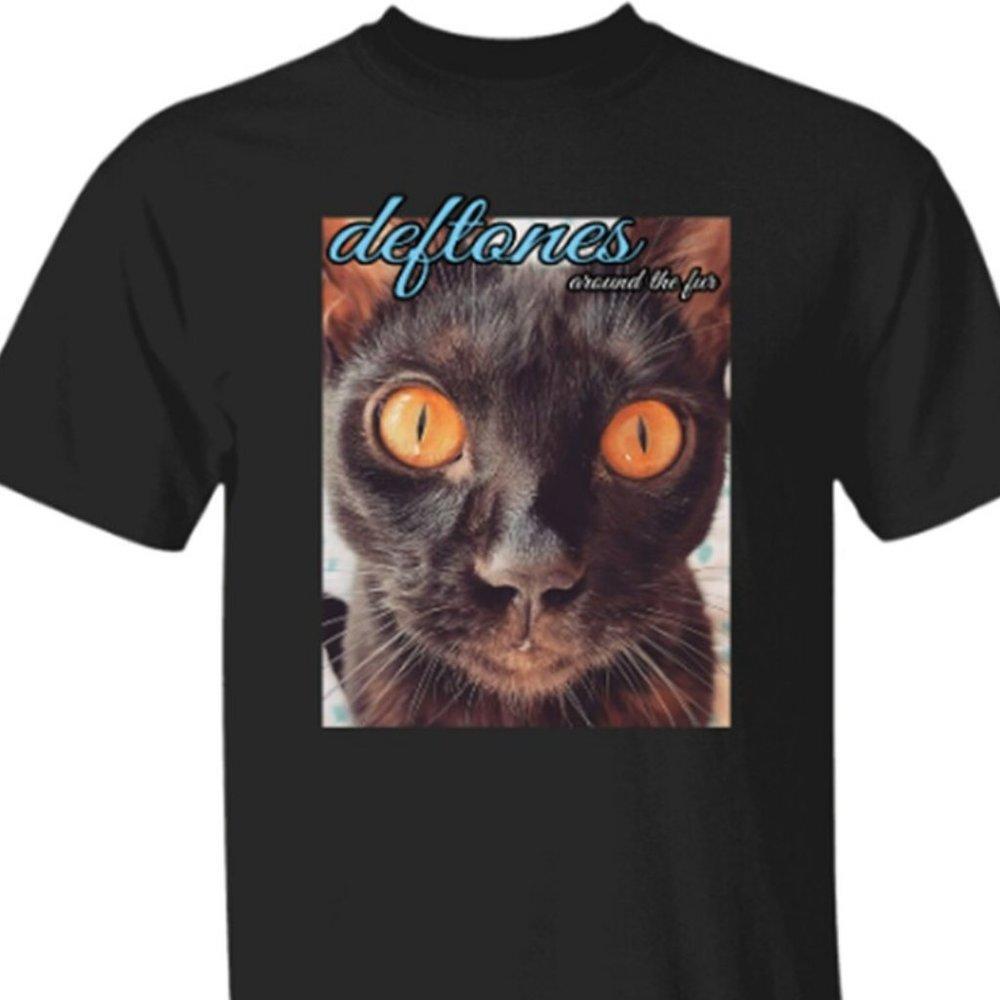 Deftones Around The Fur Cat Unisex T-Shirt - Picture 1 of 4